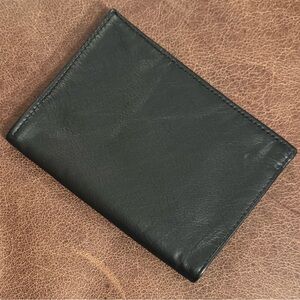 Black Leather Wallet Slots Only